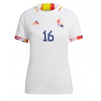 Billiga Belgien Thorgan Hazard #16 Borta fotbollskläder Dam VM 2022 Kortärmad